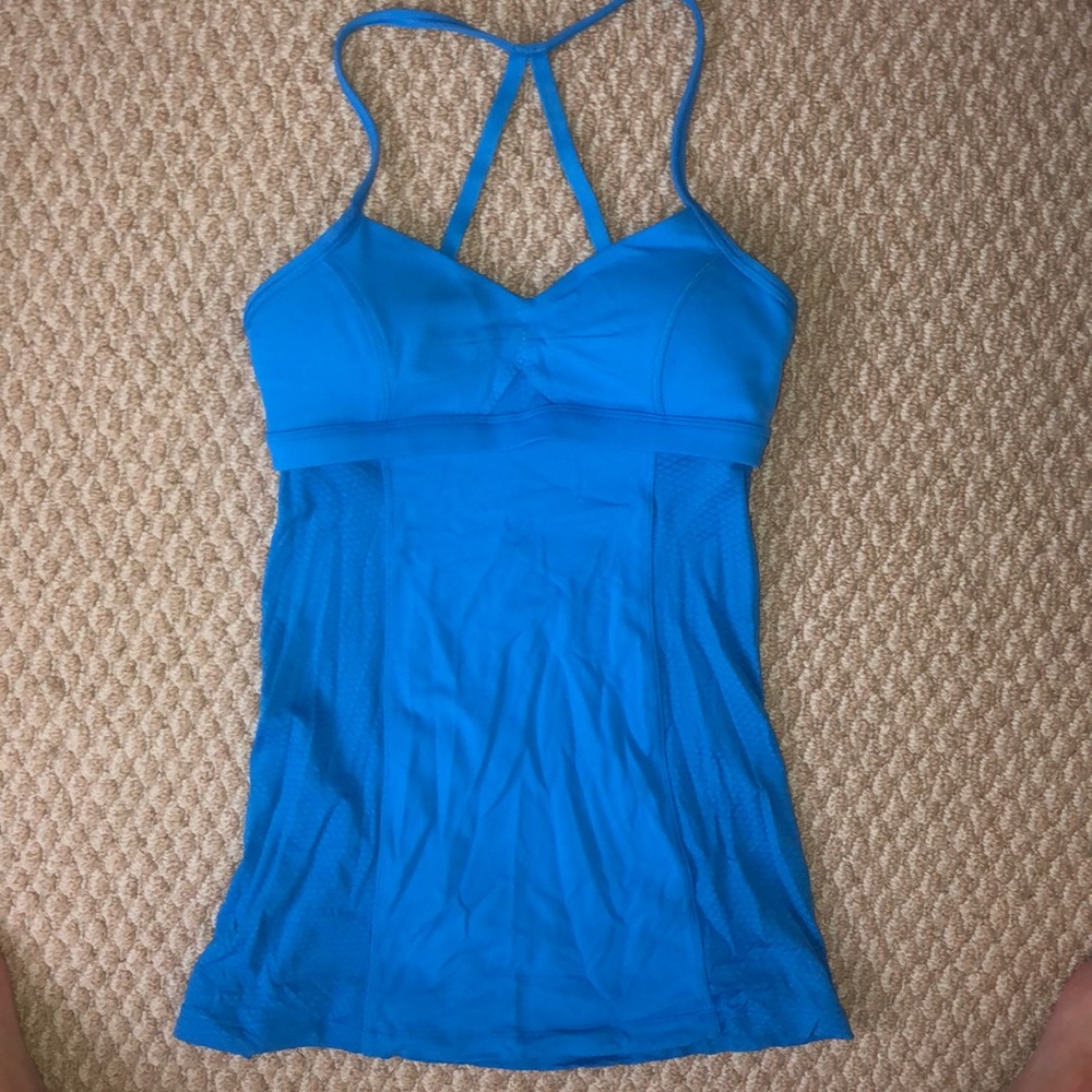 Blue Lululemon Workout Tank